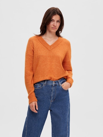 SELECTED FEMME Pullover 'Maline' i orange