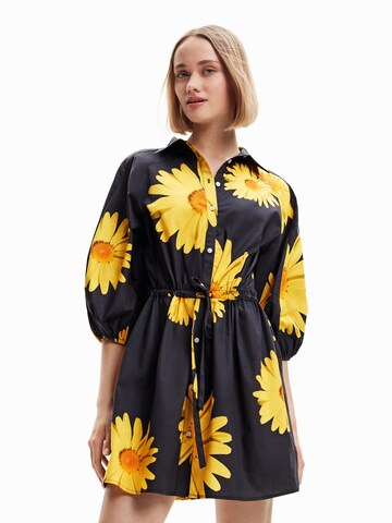 Robe-chemise 'Marga' Desigual en noir : devant