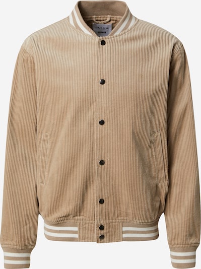 DAN FOX APPAREL Tussenjas 'Leo' in de kleur Lichtbeige / Wit, Productweergave