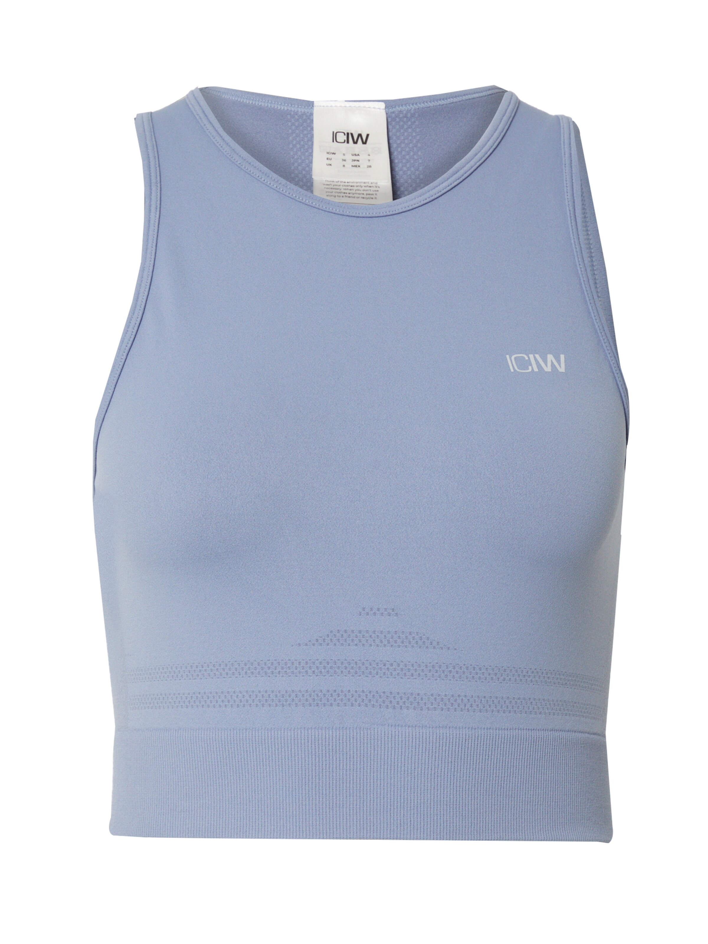 ICANIWILL Спортивный топ 'Define' в Синий: спереди