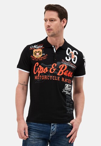 CIPO & BAXX Poloshirt in Schwarz