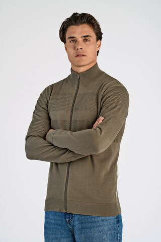 Lindbergh Knit Cardigan in Green: front