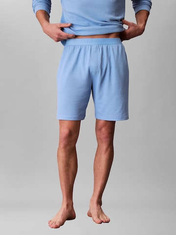 Calvin Klein Pajama Pants in Blue: front