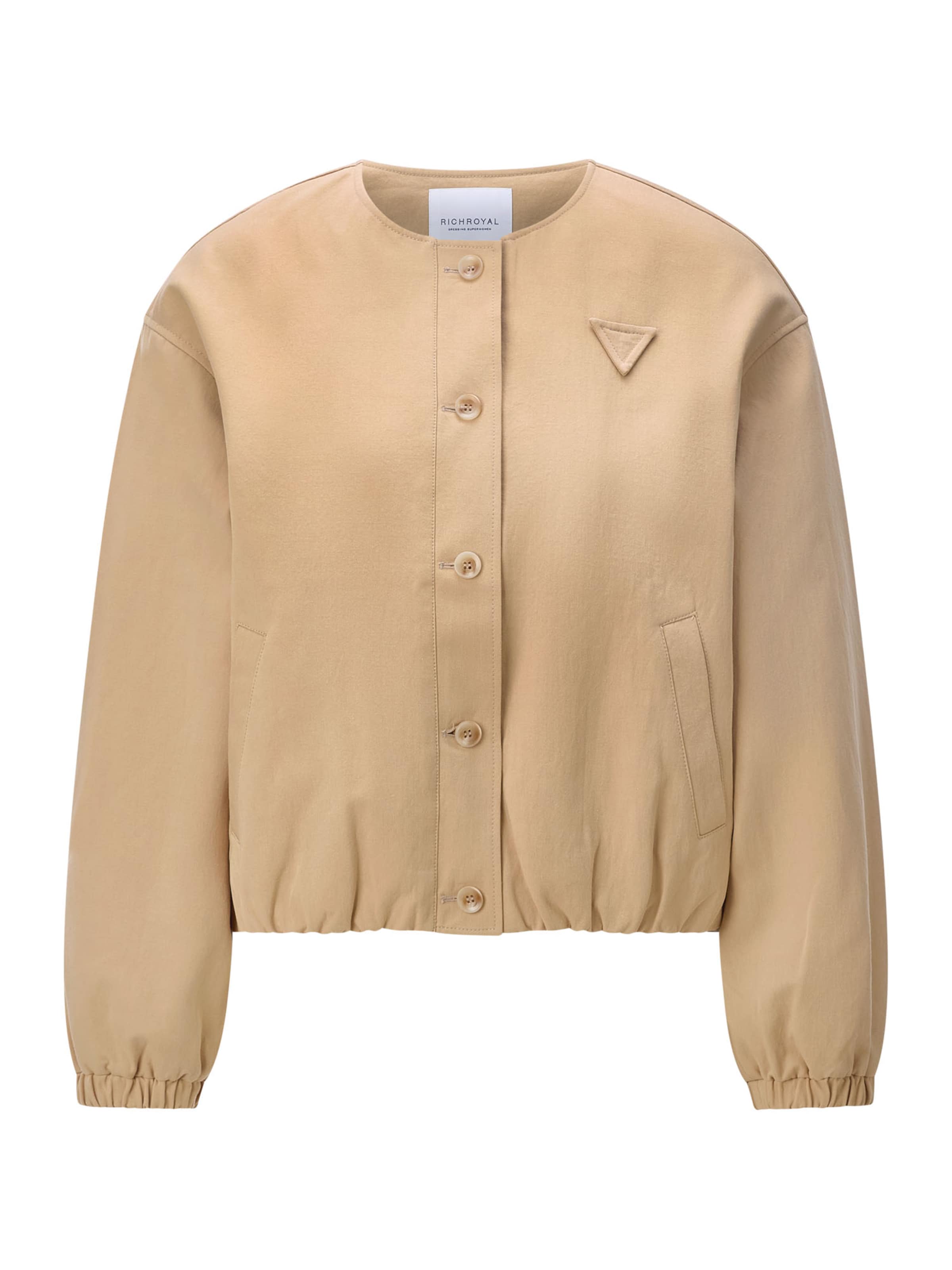 Veste mi-saison Rich & Royal en beige : devant