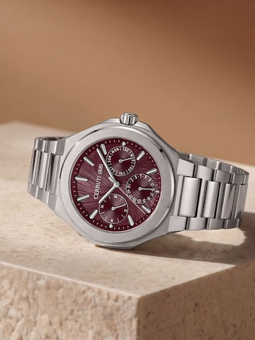 CERRUTI 1881 Analogové hodinky 'Function watch Lucardo Slim' – stříbrná