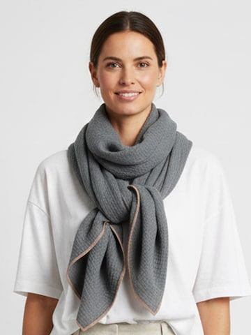 wundabaa Schal 'Musselin'‌‌ in Grau: Vorderseite