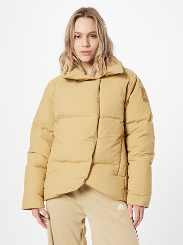 Giacca per outdoor 'Big Baffle Down' di ADIDAS SPORTSWEAR in beige: frontale