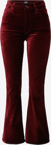Citizens of Humanity Flared Pants 'Lilah' in Red: front