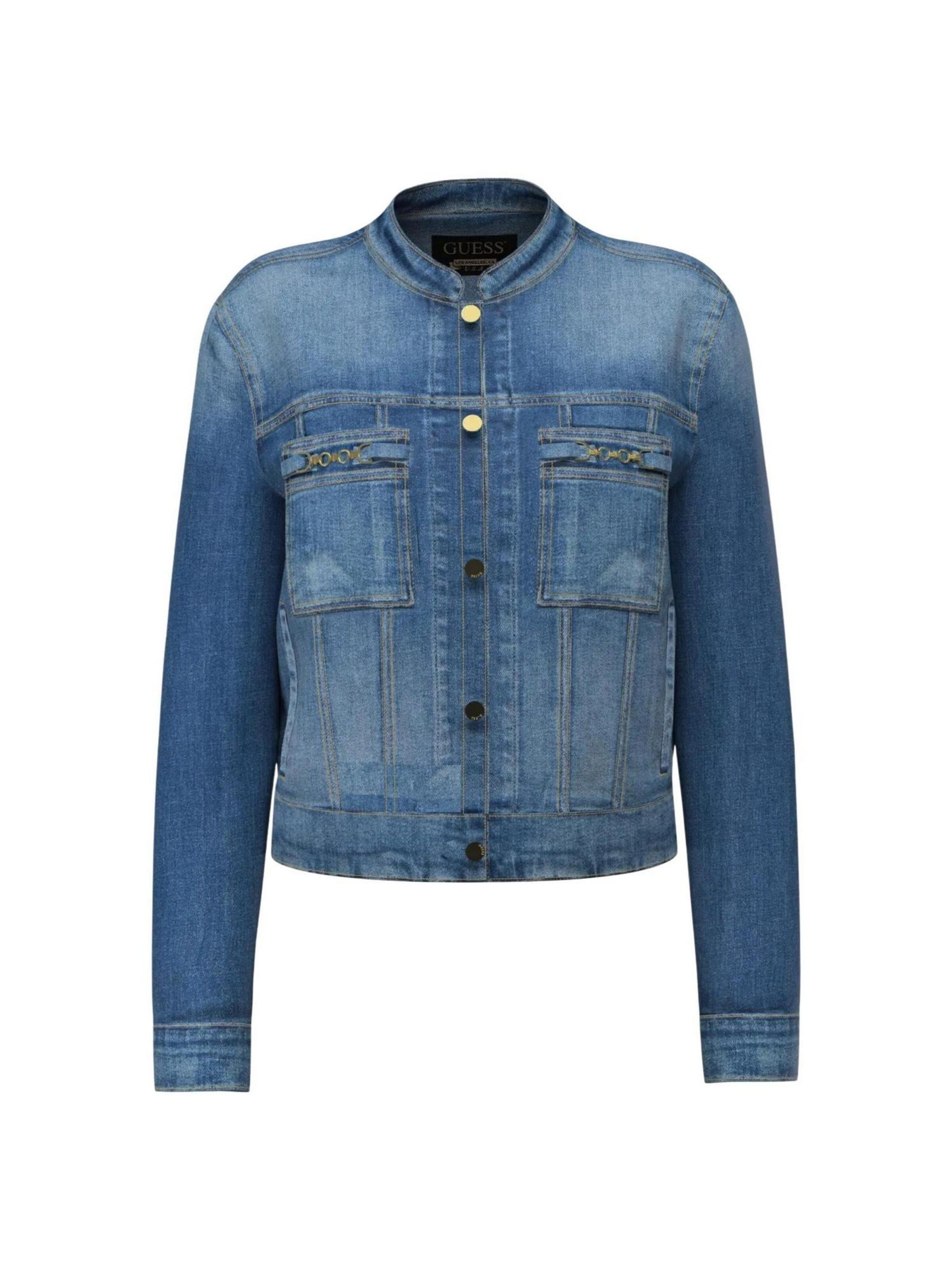 GUESS Tussenjas 'IVY JACKET W6YN03 D1341' in Blauw