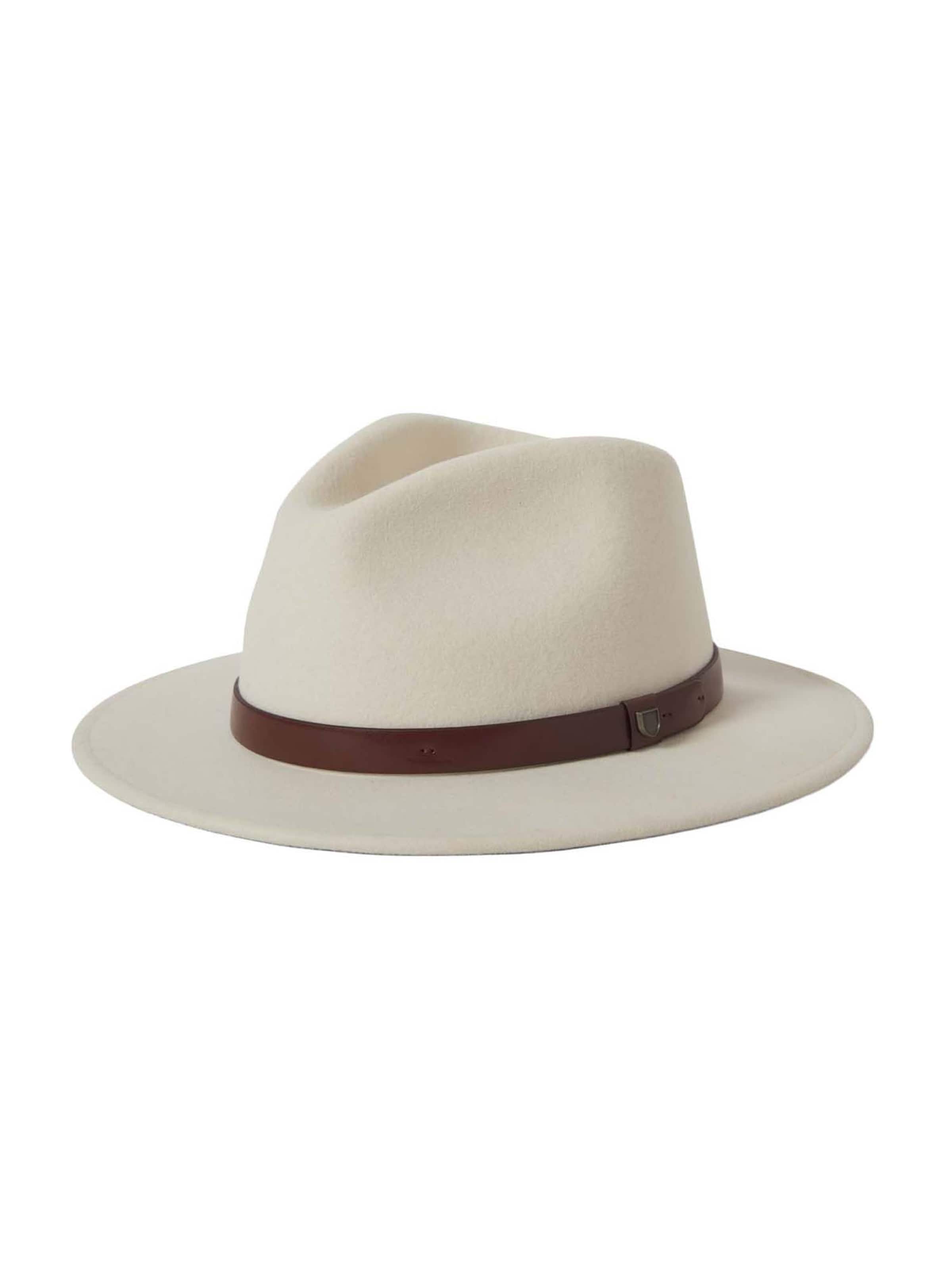 Brixton Hatt 'MESSER FEDORA' i vit: framsida