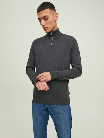 JACK & JONES Trui 'Eemil' in Grijs: voorkant