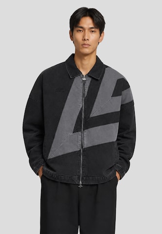 UMBRO Tussenjas 'Drill' in Zwart: voorkant