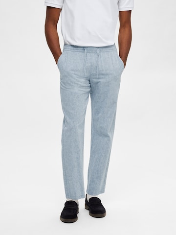 SELECTED HOMME Regular Pants 'Silas' in Blue: front