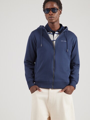 Pepe Jeans Sweatvest in Blauw: voorkant