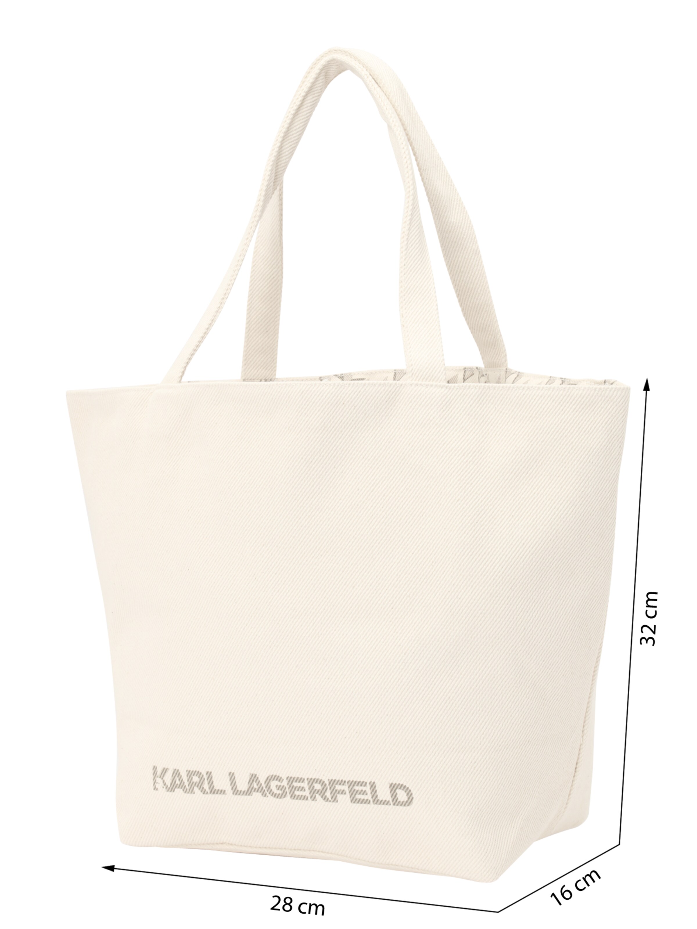 Karl Lagerfeld Μεγάλη τσάντα σε λευκό