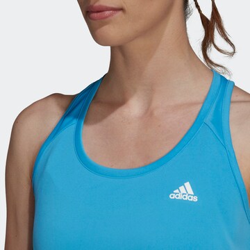 ADIDAS SPORTSWEAR Αθλητικό τοπ 'Designed To Move 3-Stripes' σε μπλε