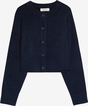 Bershka Kardigan – modrá: přední strana