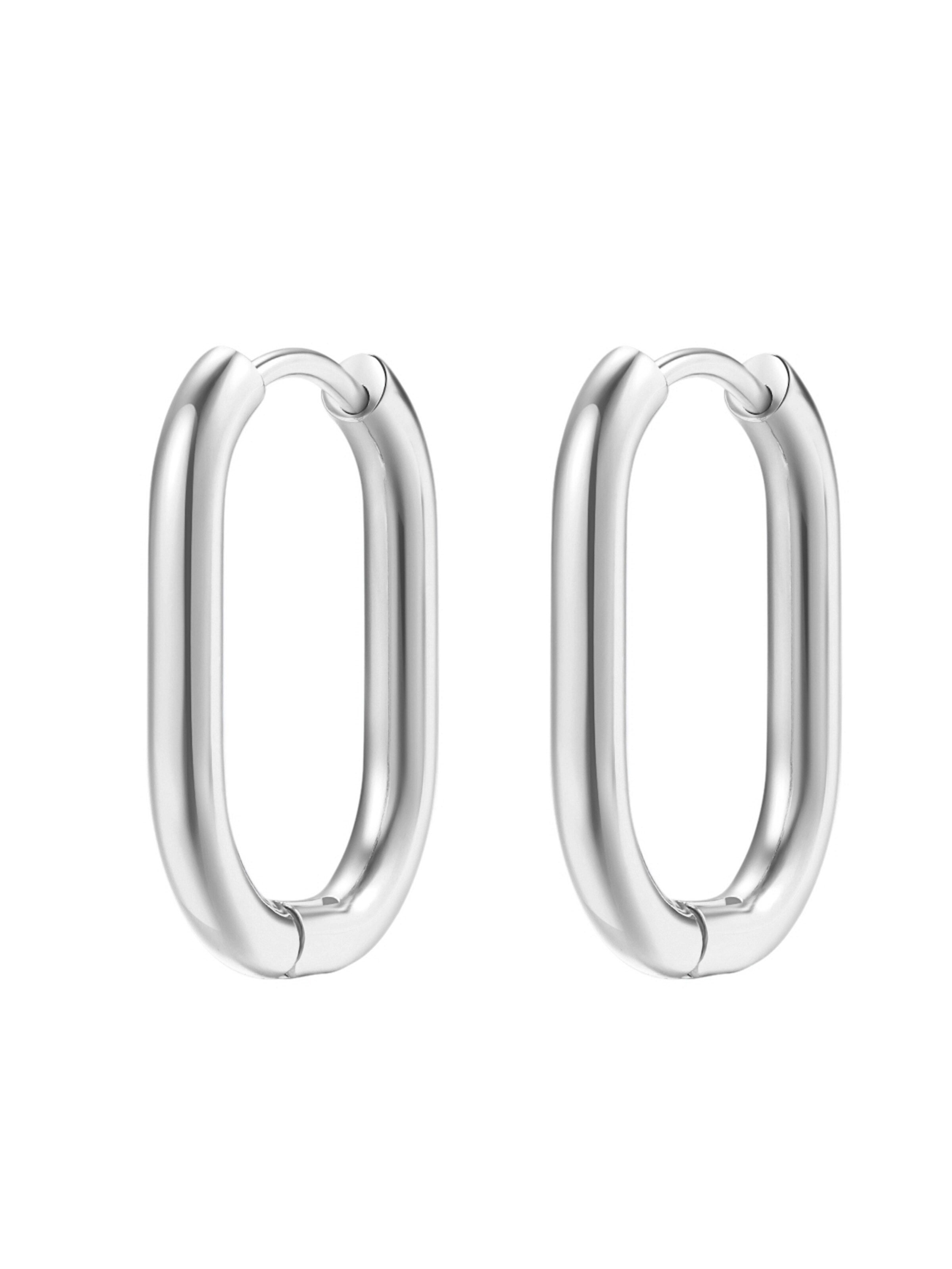 Hey Happiness Ohrringe 'Ellipse'‌ in Silber