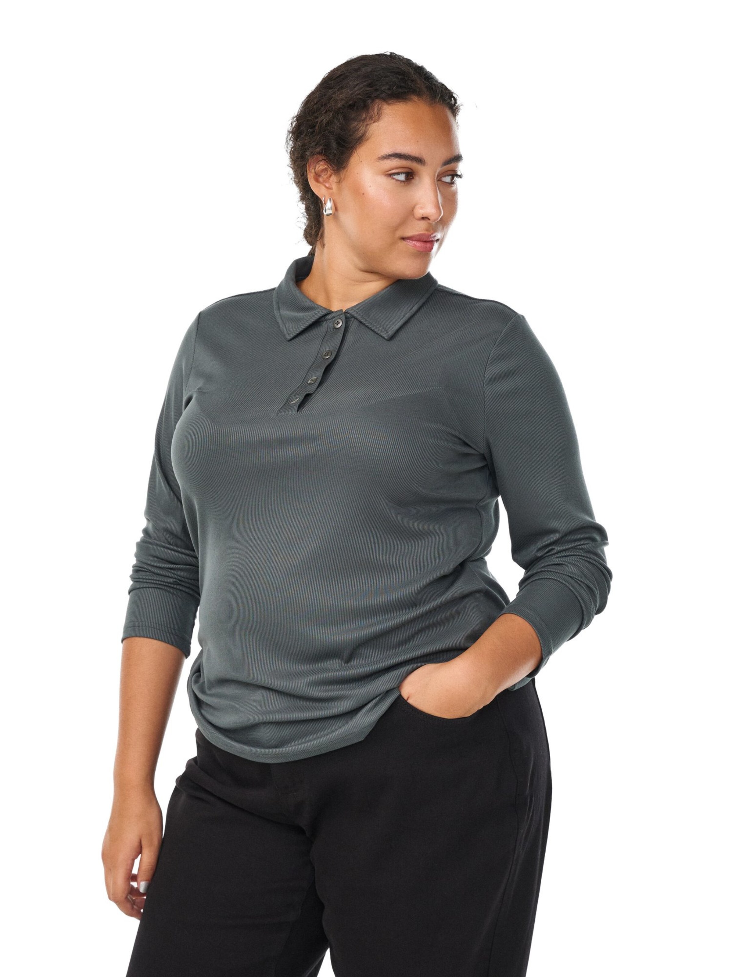 Zizzi Футболка 'Majelica' в Зеленый: спереди