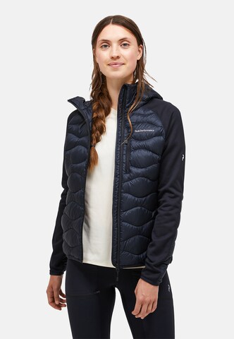 PEAK PERFORMANCE Outdoorjas in Zwart: voorkant
