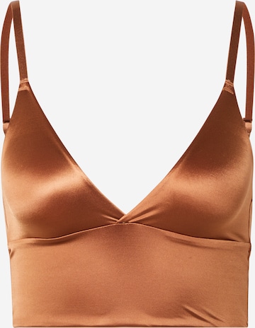 ETAM Triangle Bra in Bronze: front