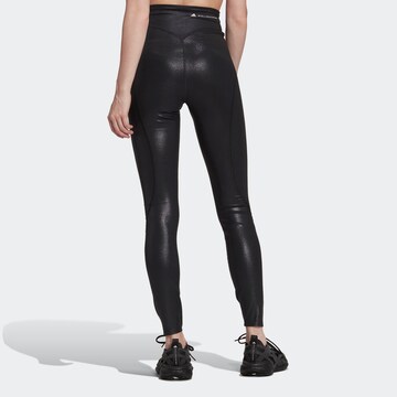 ADIDAS BY STELLA MCCARTNEY Skinny Sportbroek 'Shiny ' in Zwart