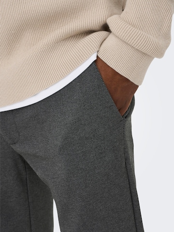 Only & Sons Slimfit Chino hlače 'Mark' | črna barva