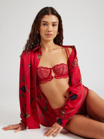 Balconnet Soutien-gorge 'ROSACE - N*9' ETAM en rouge