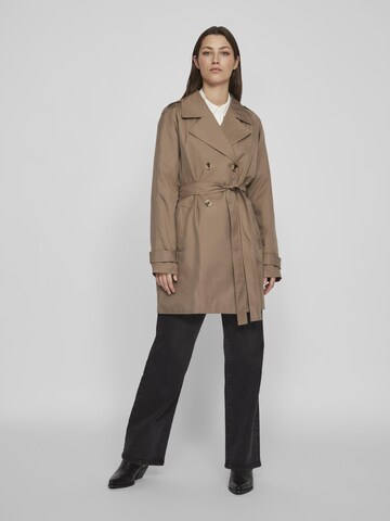 VILA Between-Seasons Coat in Brown