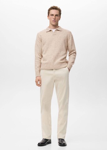 MANGO MAN Slimfit Hose 'Berdam' in Beige