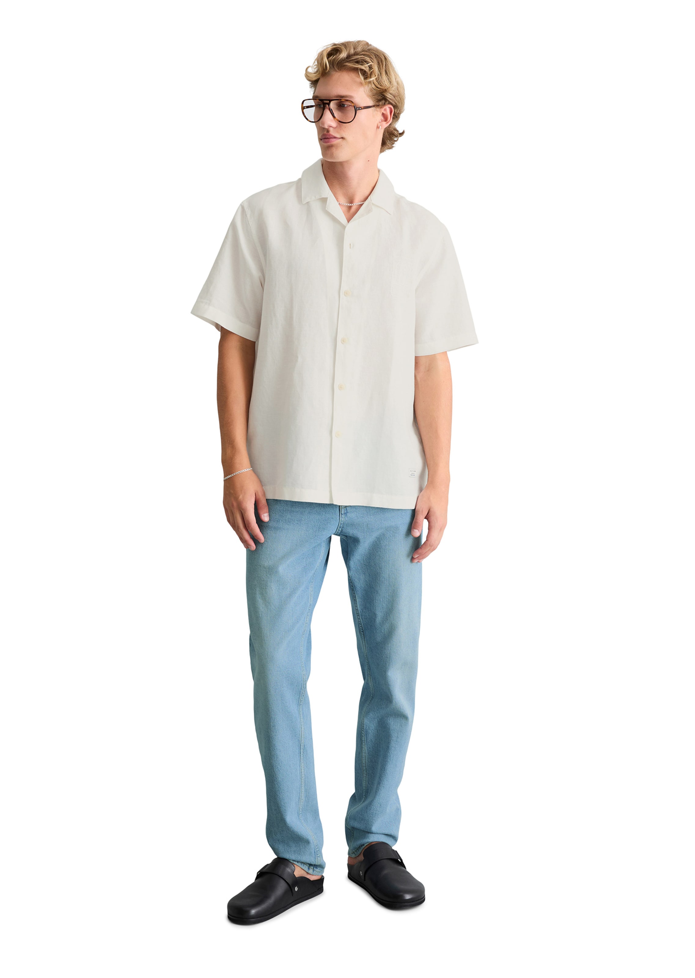 Marc O'Polo DENIM Regular fit Button Up Shirt in White