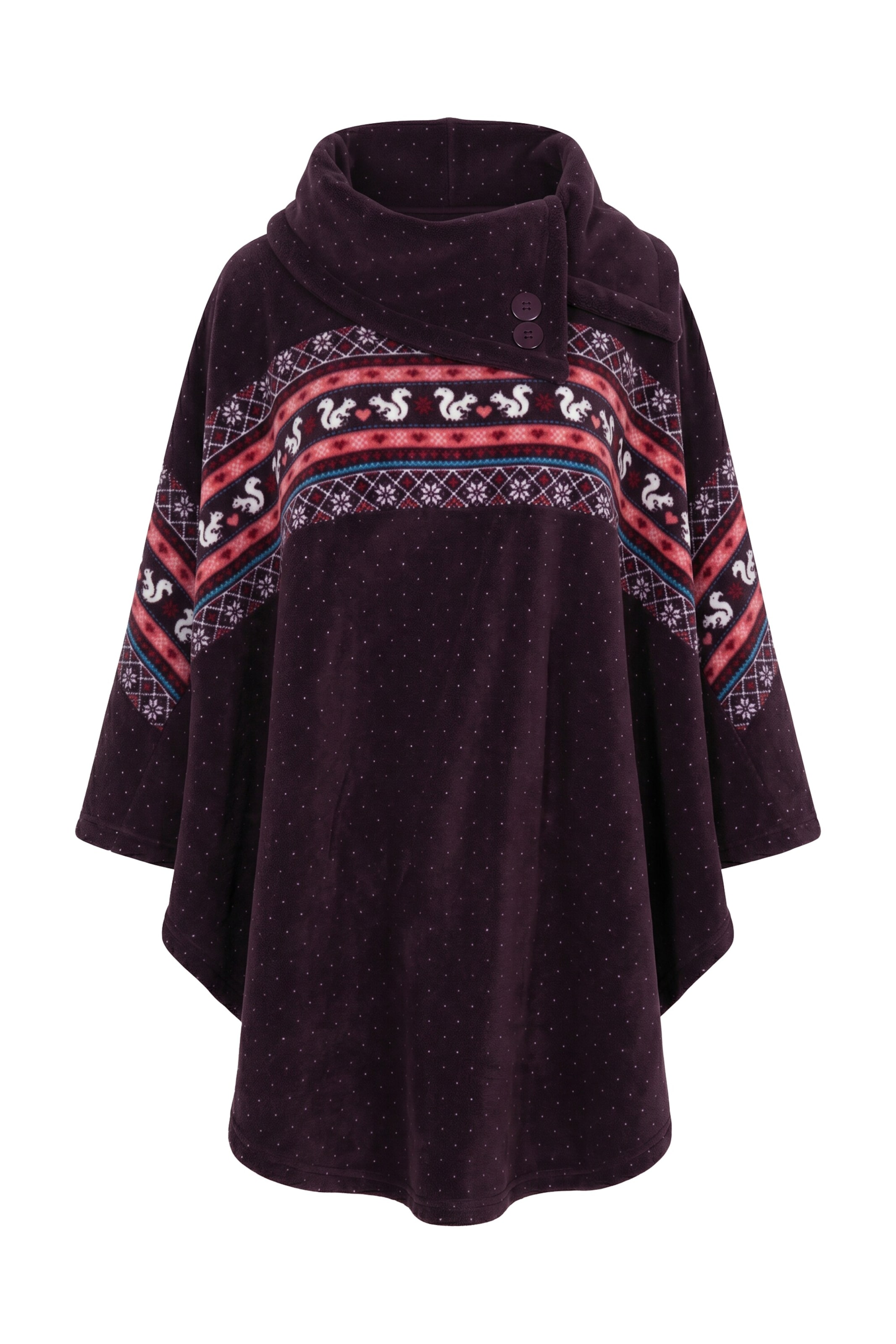Ulla Popken Cape in Lila: voorkant