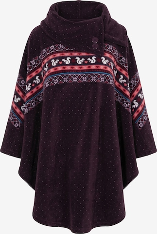 Ulla Popken Cape in Lila: Vorderseite