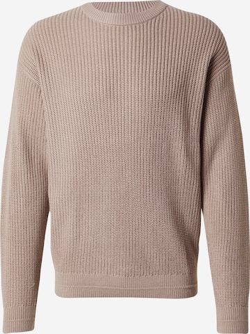 JACK & JONES Свитер 'JJKaito' в Серый: спереди
