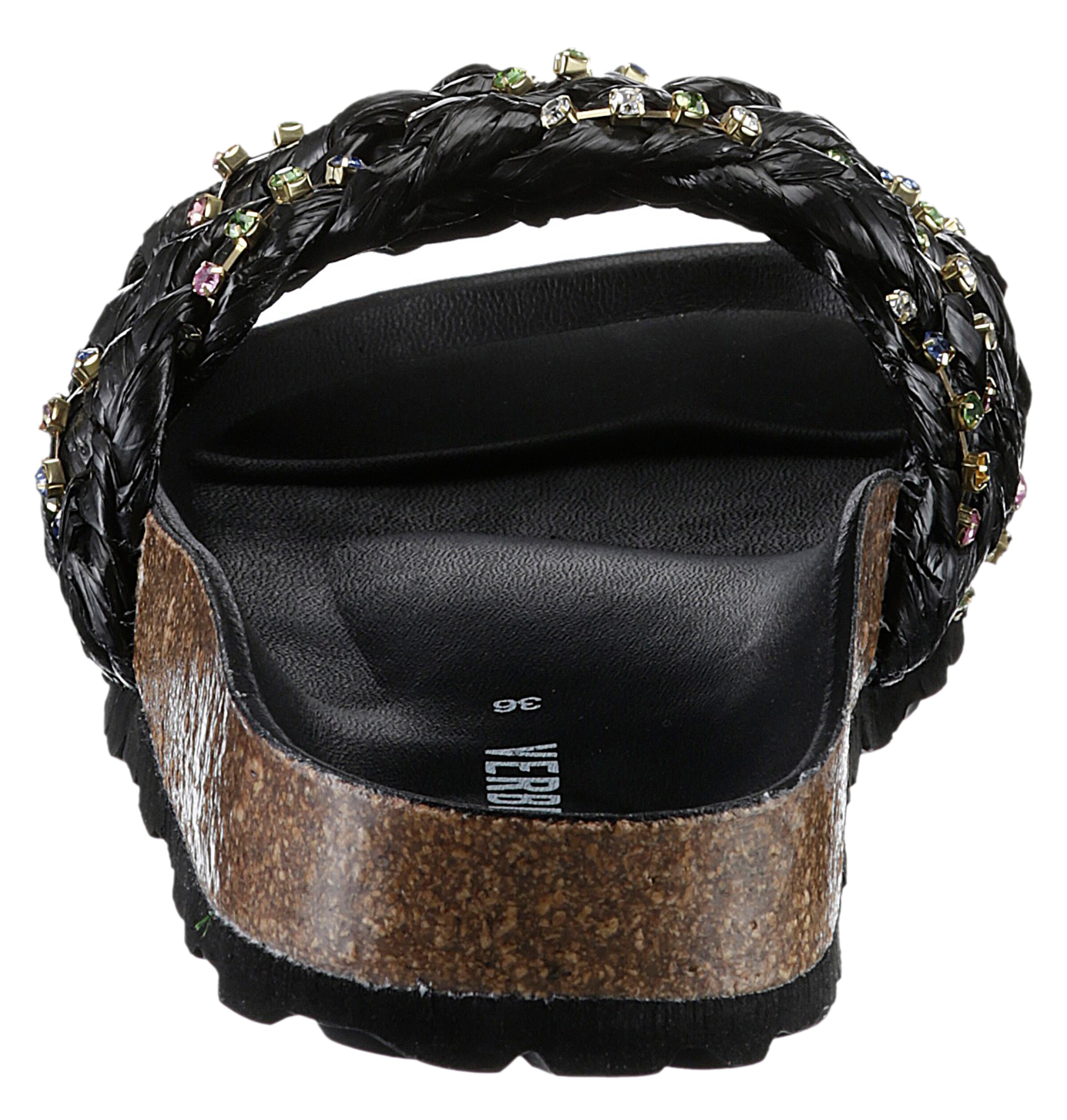 VERBENAS Pantolette in Schwarz