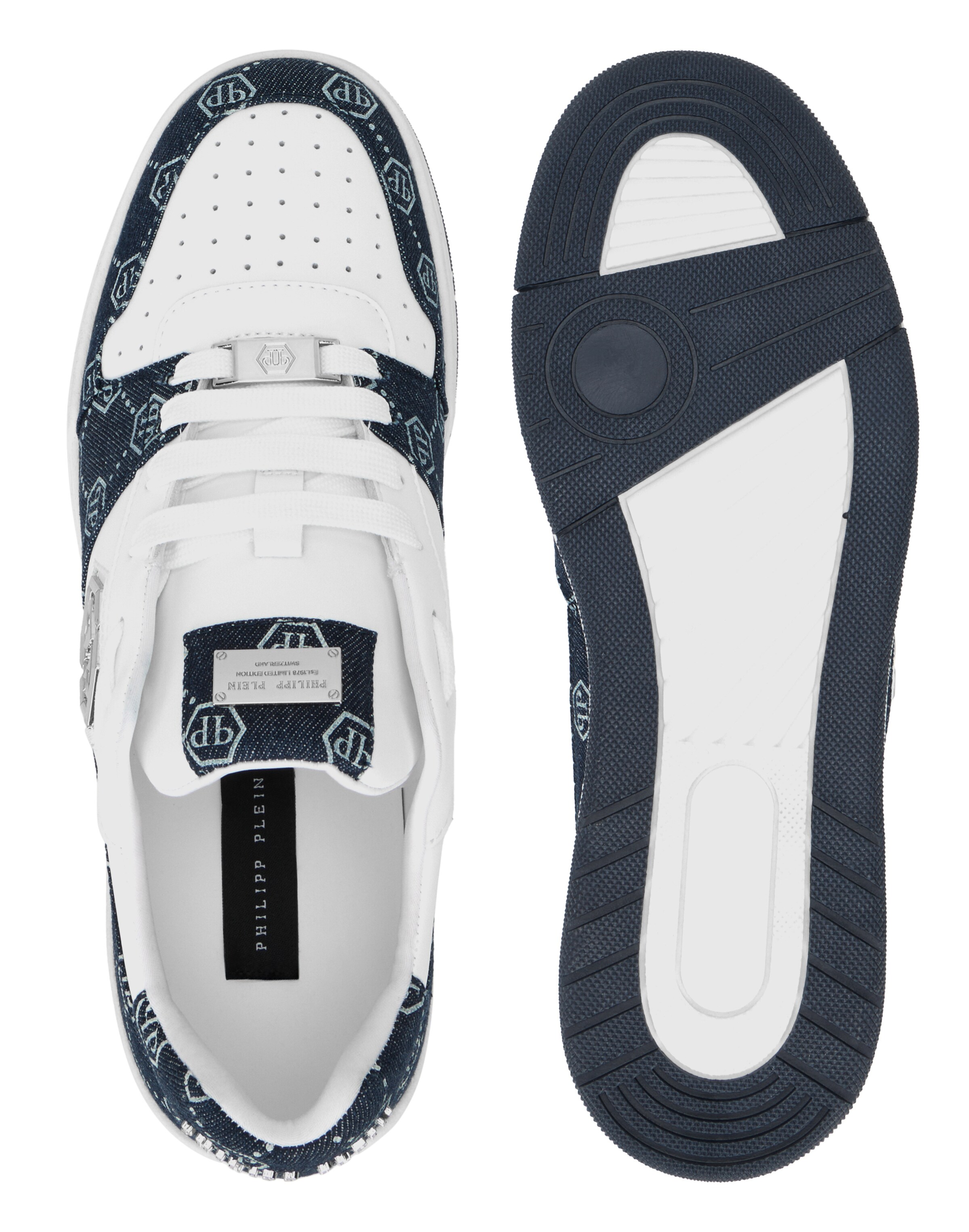 Baskets basses Philipp Plein en blanc