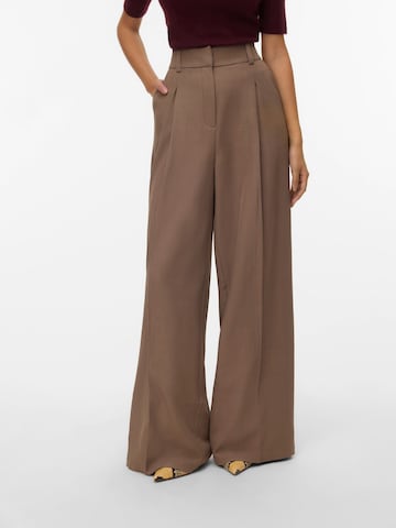 VERO MODA Regular Trousers 'ALESSIA' in Brown: front