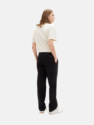 TOM TAILOR DENIM - Loosefit Pantalón chino en negro