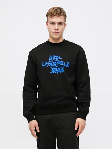 KARL LAGERFELD JEANS Sweatshirt i svart: framsida