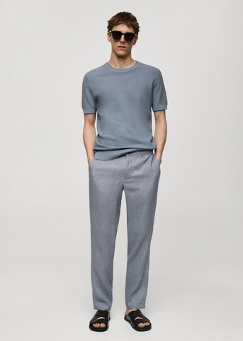 MANGO MAN Slimfit Hose 'Oyster' in Blau