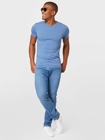 LEVI'S ® Shirt 'Slim 2 Pack Crewneck' in Blauw