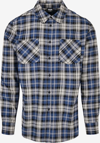 Urban Classics Regular fit Overhemd 'Roots' in Blauw: voorkant