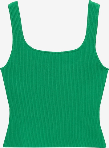 MANGO Top z dzianiny 'BERNAL' w kolorze zielony: przód