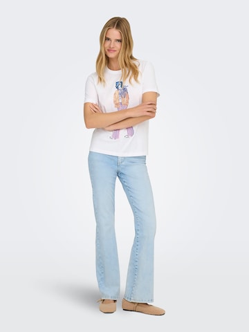 ONLY Тениска 'ONLCELINE' в бяло