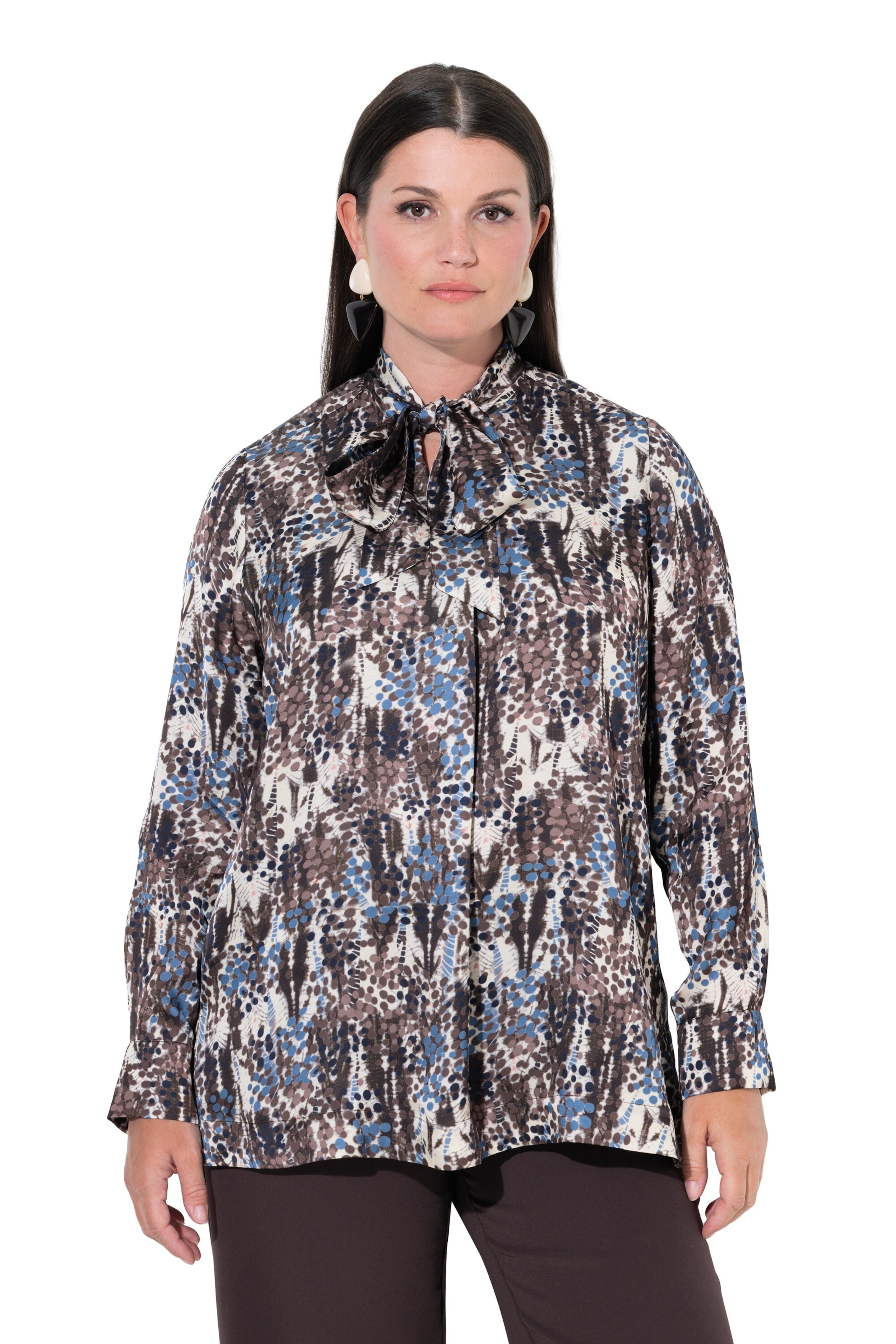 Ulla Popken Blouse in Gemengde kleuren: voorkant