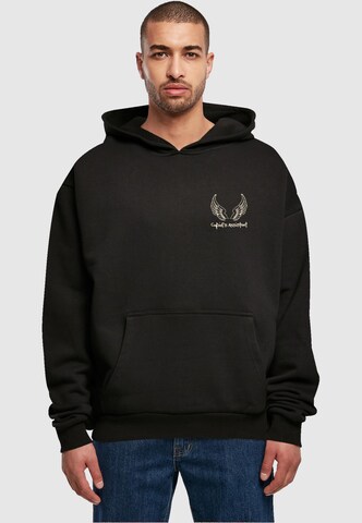 Merchcode Sweatshirt 'Cupid´s Assistant' in Zwart: voorkant