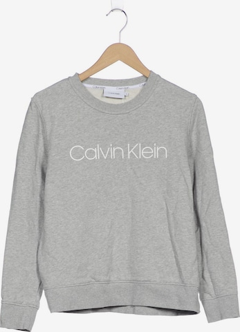 Calvin Klein Sweatshirt & Zip-Up Hoodie in XL in Grey: front