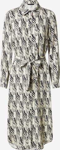 Robe-chemise Sisley en blanc : devant