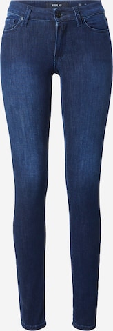 REPLAY Skinny Jeansy 'NEW LUZ' w kolorze niebieski: przód