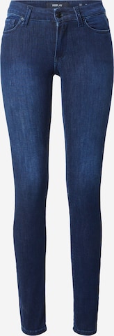 REPLAY Skinny Jeans 'NEW LUZ' in Blauw: voorkant